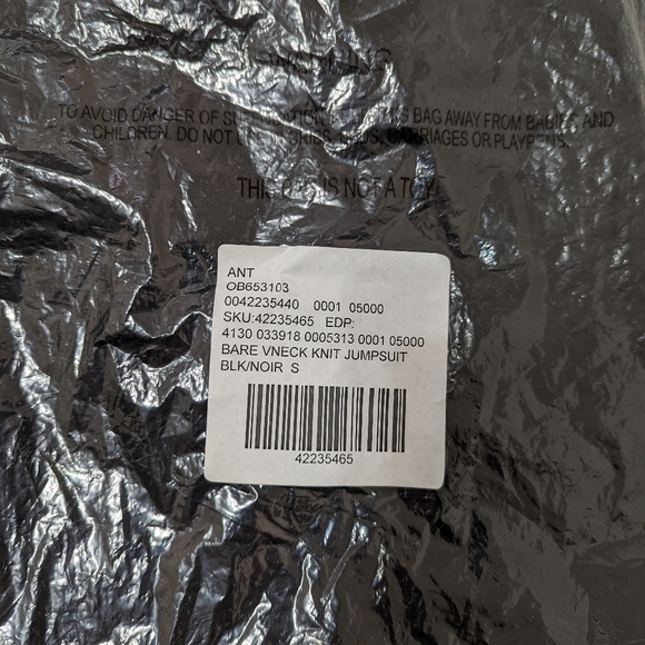 NWT Anthropologie Moulinette Soeurs Black Willa Jumpsuit Size Small - Picture 3 of 5